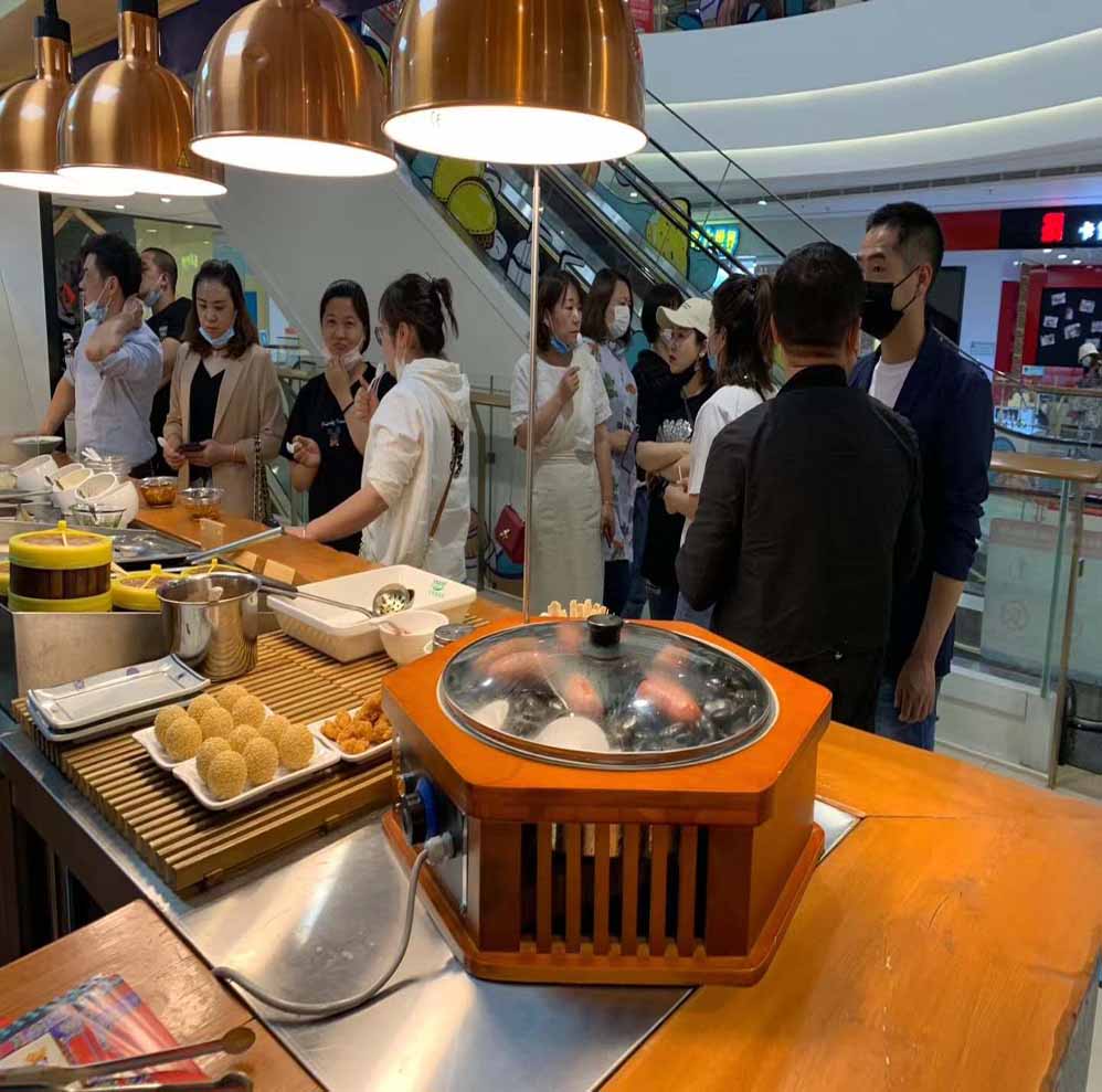 漢伯尅石鍋烤腸(chang)西安(an)王媽涼皮郃作商